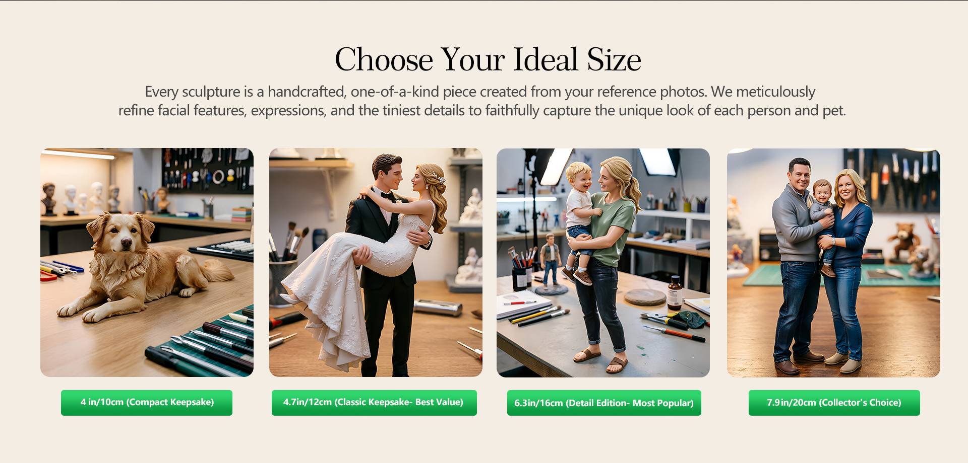 Custom human and pet portrait examples